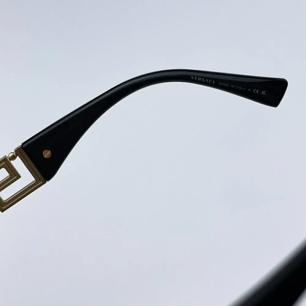 NEW Versace VE2257 10025A Gold Light Brown Mirror Metal Pilot Unisex Sunglasses